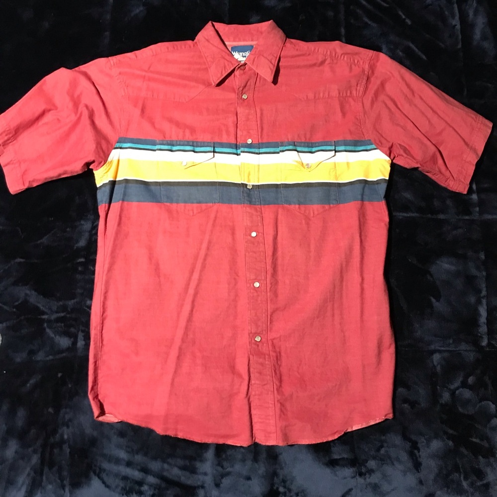 🔥Vintage late 80’s Wrangler 2 front pocket Shirt